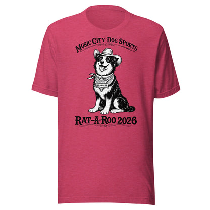 Pre-Order Rat-A-Roo 2026 Dog Tshirt (Black Text)