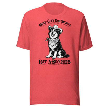 Pre-Order Rat-A-Roo 2026 Dog Tshirt (Black Text)