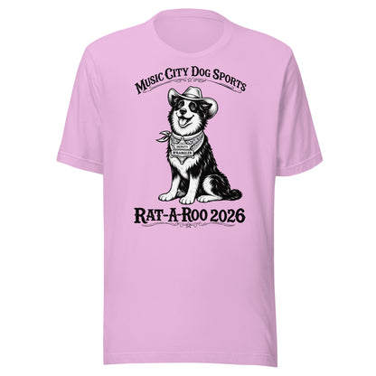 Pre-Order Rat-A-Roo 2026 Dog Tshirt (Black Text)